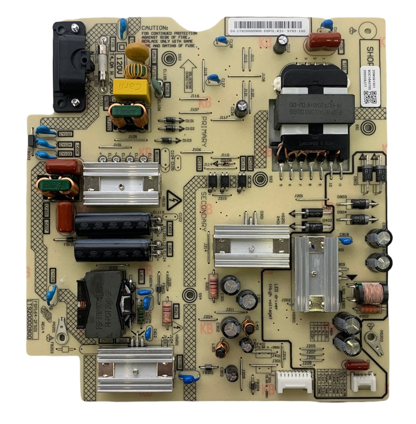 Toshiba 1T920000900 Power Supply for 55LF621U21