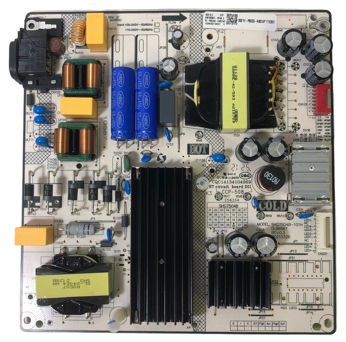 Amazon Fire Tv 81-PBEG55-H4B31AP Power Supply/LED Driver Board