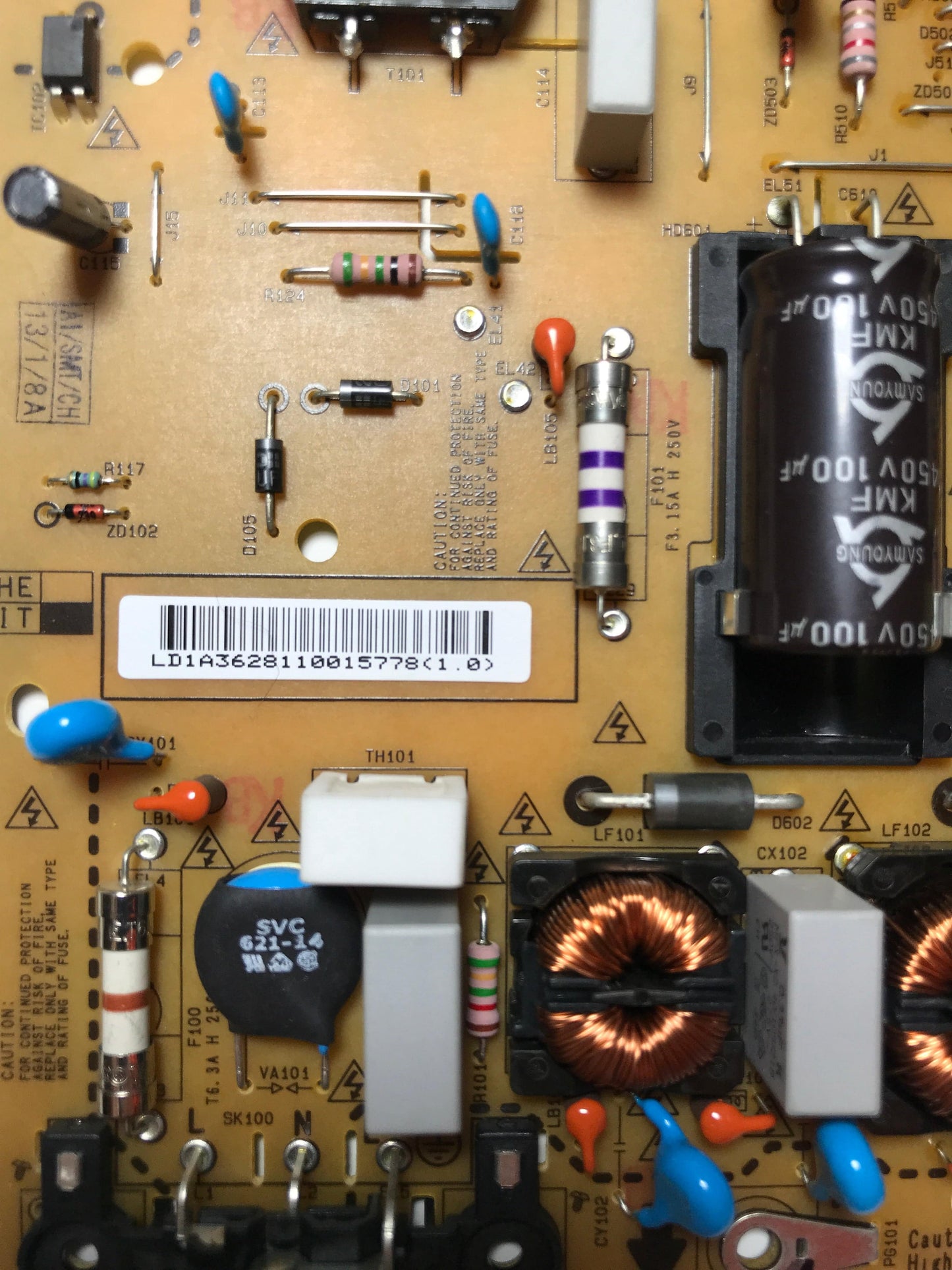 LG EAY62811001 EAX64905801 1.8 Power Supply / LED Board