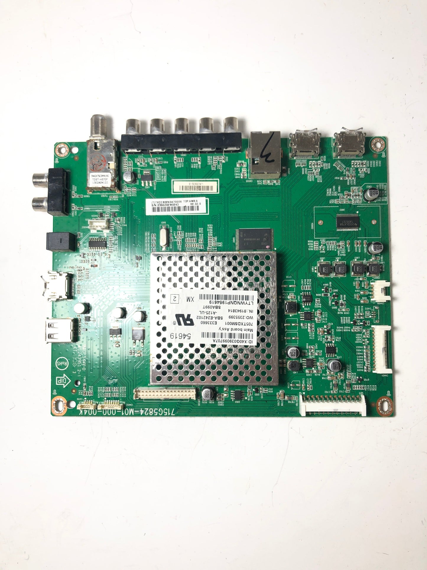 Vizio 756TXCCB02K047 Main Board for E390I-A1 (LTYWNQNP, LTMWNQNP)