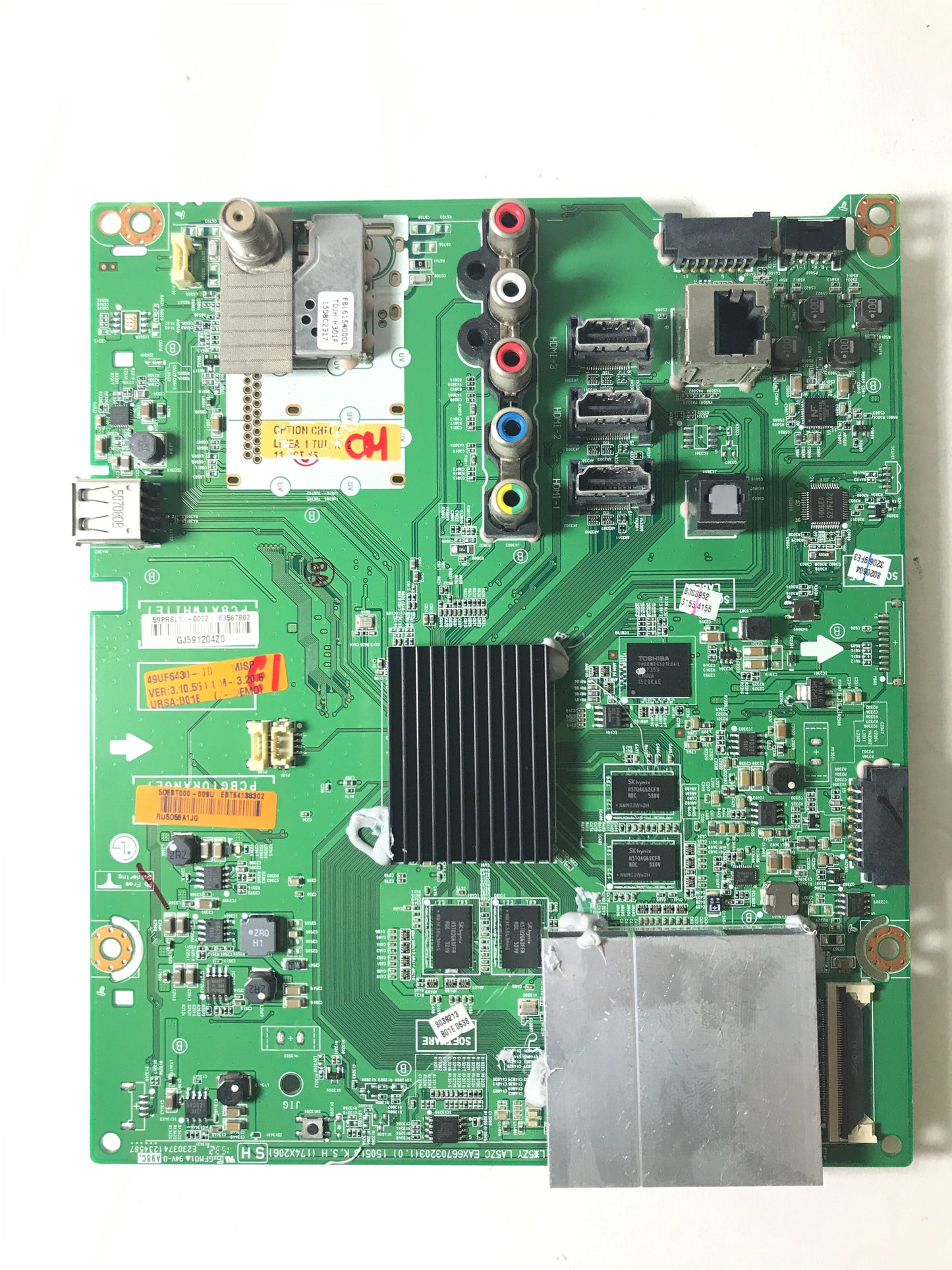 LG EBT64138302 Main Board for 49UF6430-UA