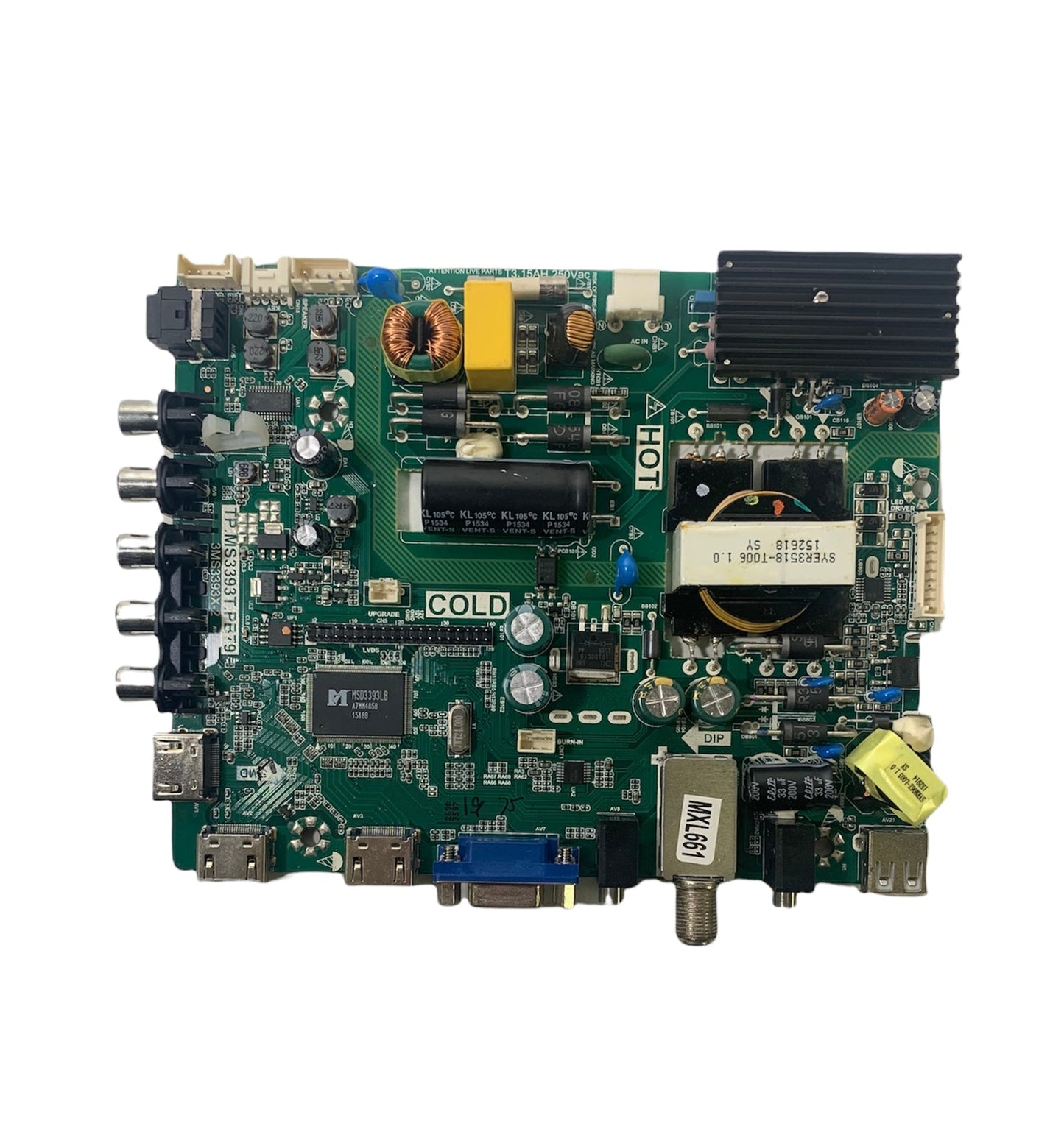 Sanyo 02-SLS39A-C003014 / 02-SLS39A-C003012 Main Board/Power Supply for FW42D25T