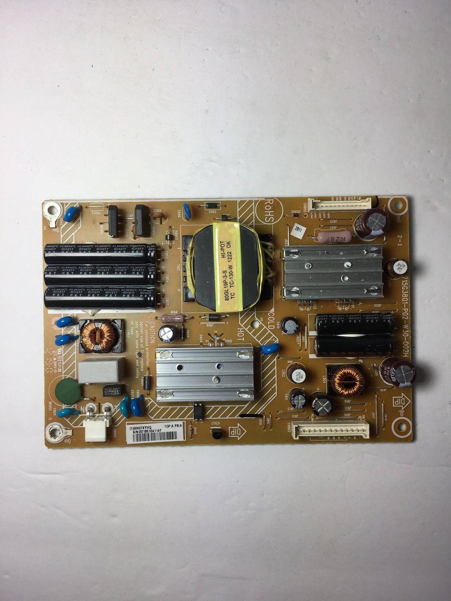 Vizio ADTV92407XYHQ (715G3801-P02-W30-002H) Power Supply Unit