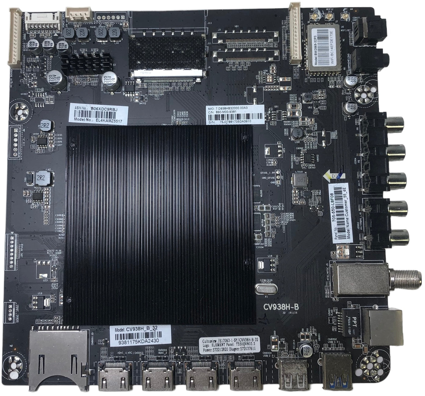 Element E17063-1-SY Main Board for EL4KAMZ5517 (G0V0Q Serial)