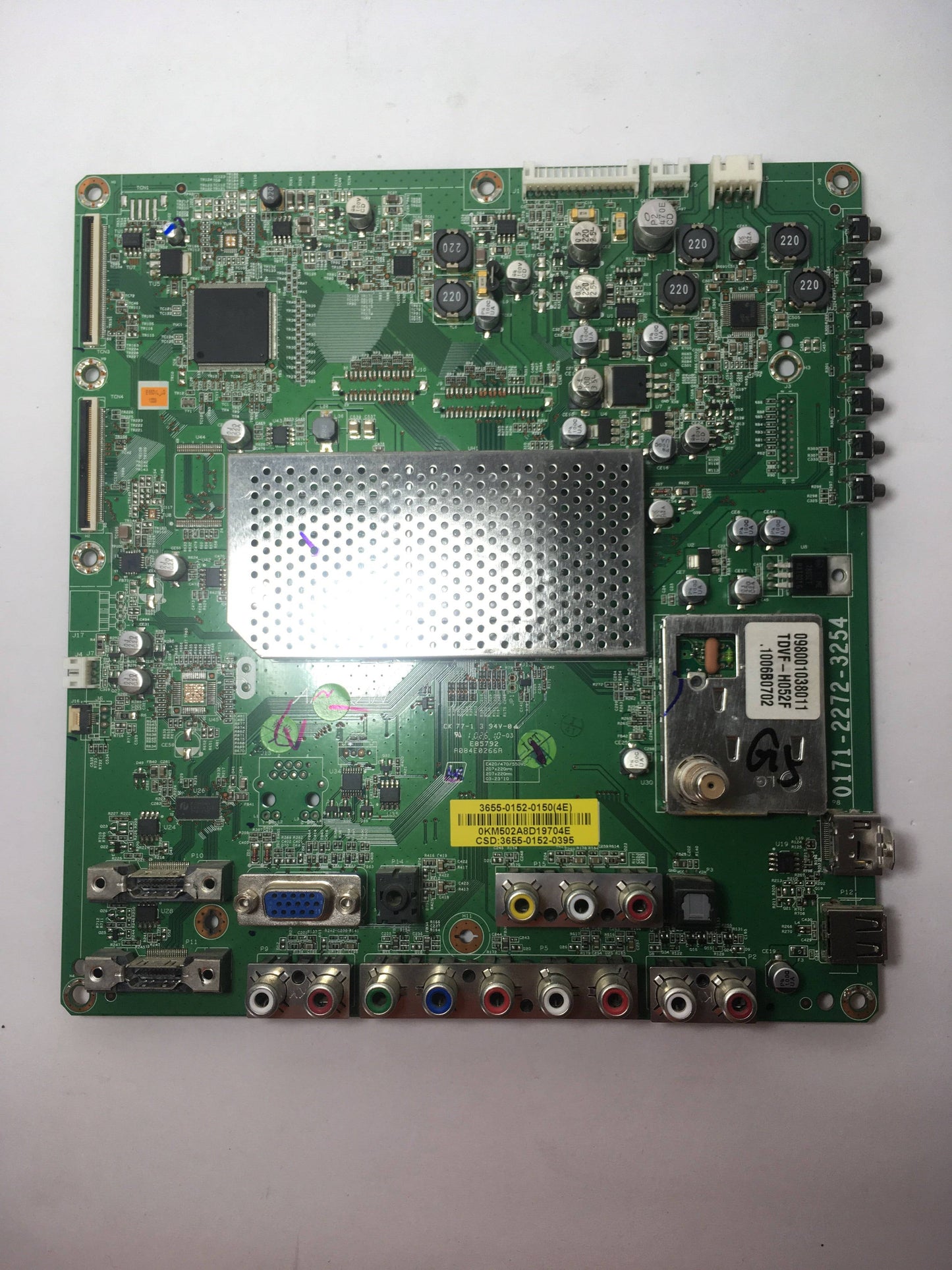 Vizio 3655-0152-0150 (0171-2272-3254) Main Board for E550VL