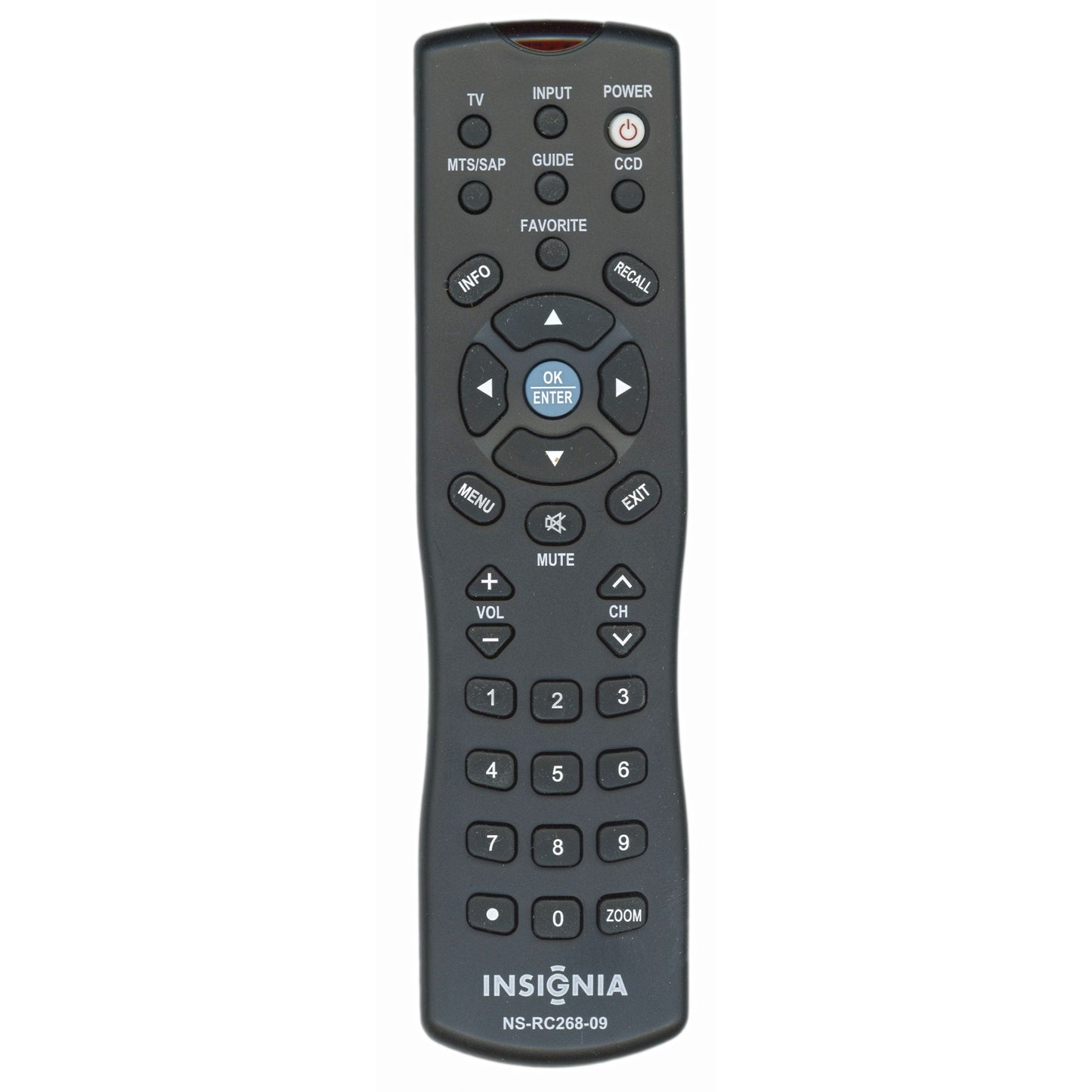 Insignia NSRC26809 TV Remote Control - NS-RC268-09