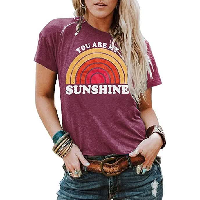 Kaislandy Women's You are My Sunshine T Shirt