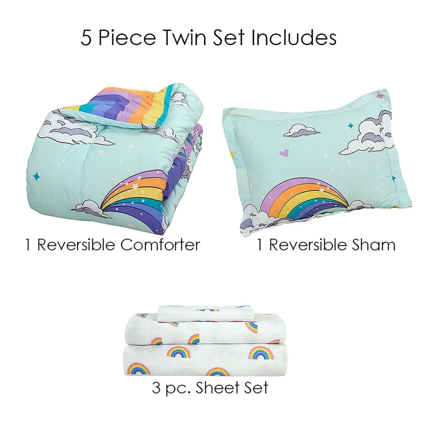 Kidz Mix Magical Unicorn Bed in a Bag