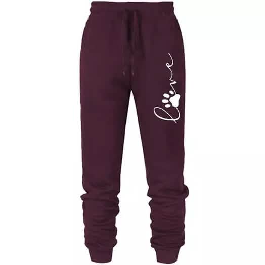 Leo Rosi Women's Love Dog Paw Print Joggers