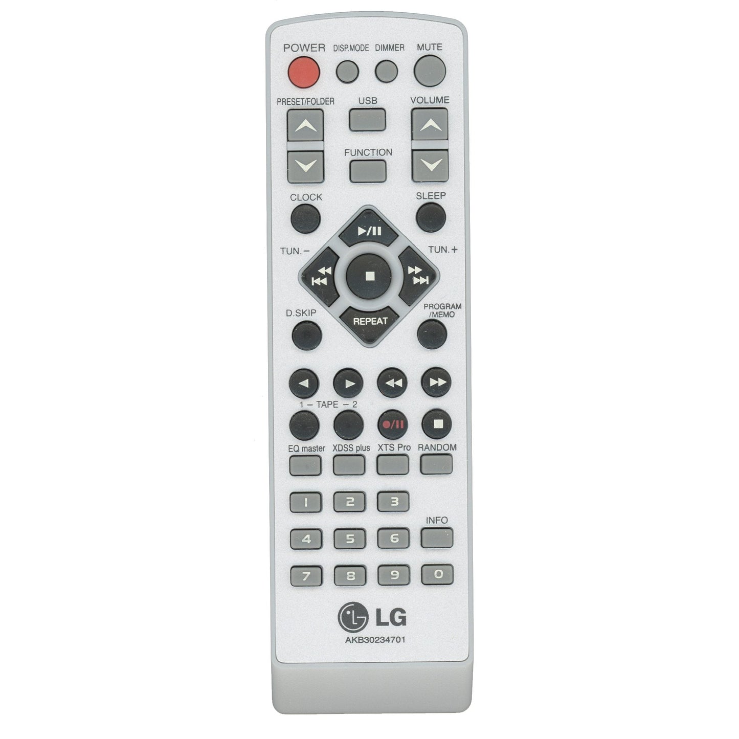 LG AKB303234701 Audio Remote Control