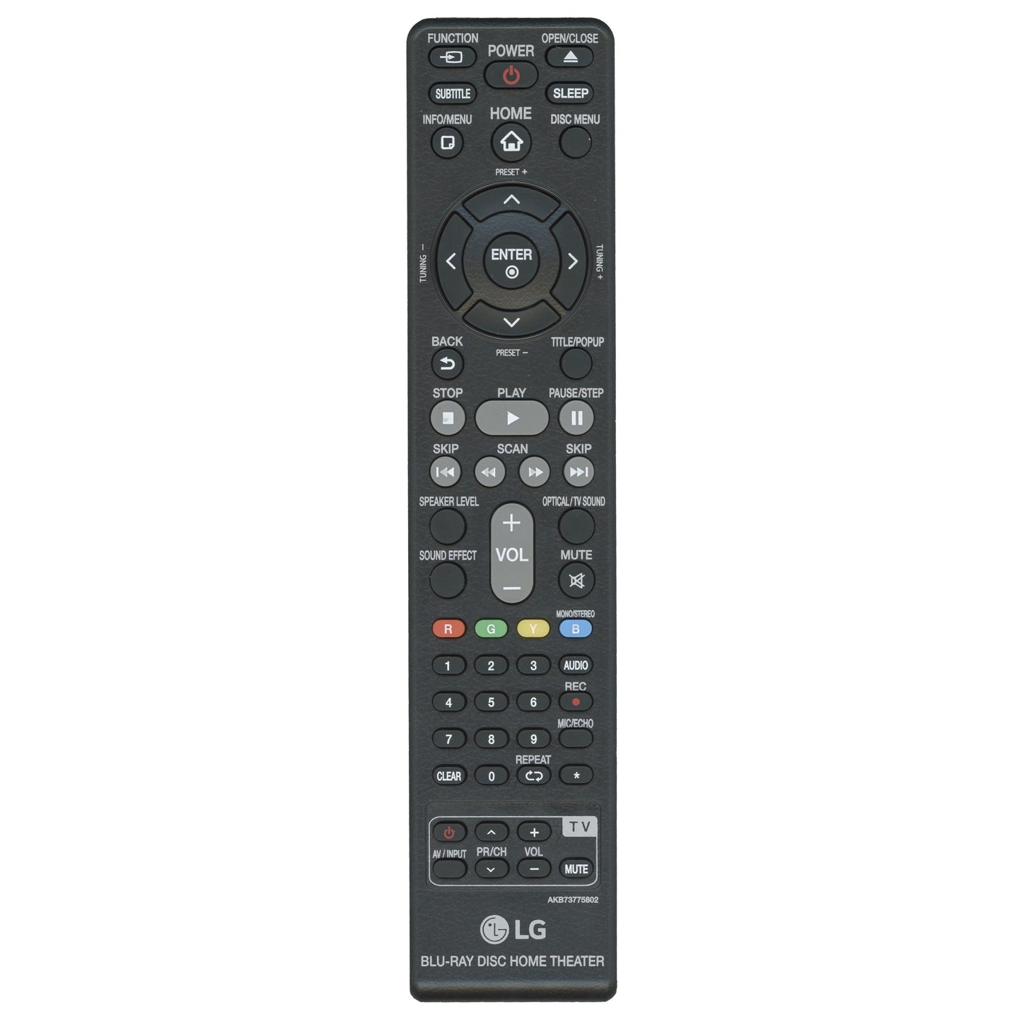 LG AKB73775802 Blu-Ray Disc Home Theater Remote Control - AKB73775802