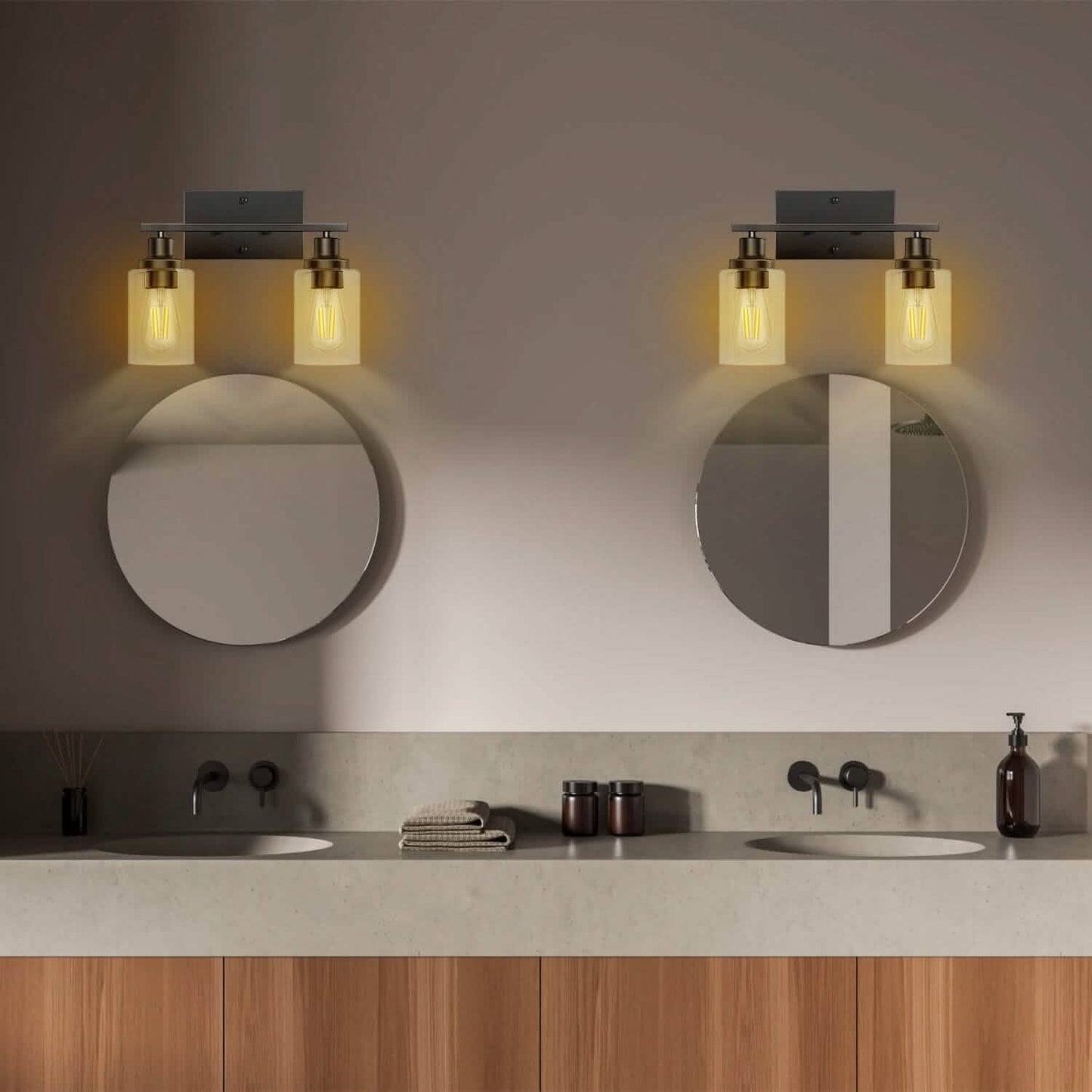 Light Wall Scone Lighting with Clear Glass