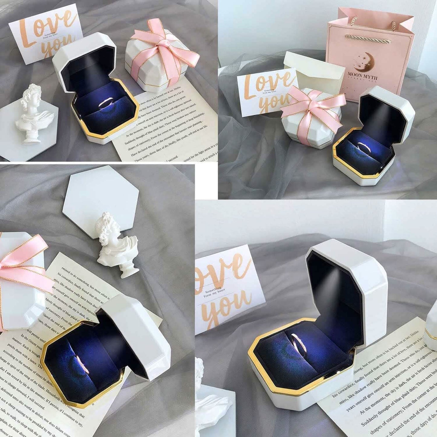 Luxury Ring Box with LED Light