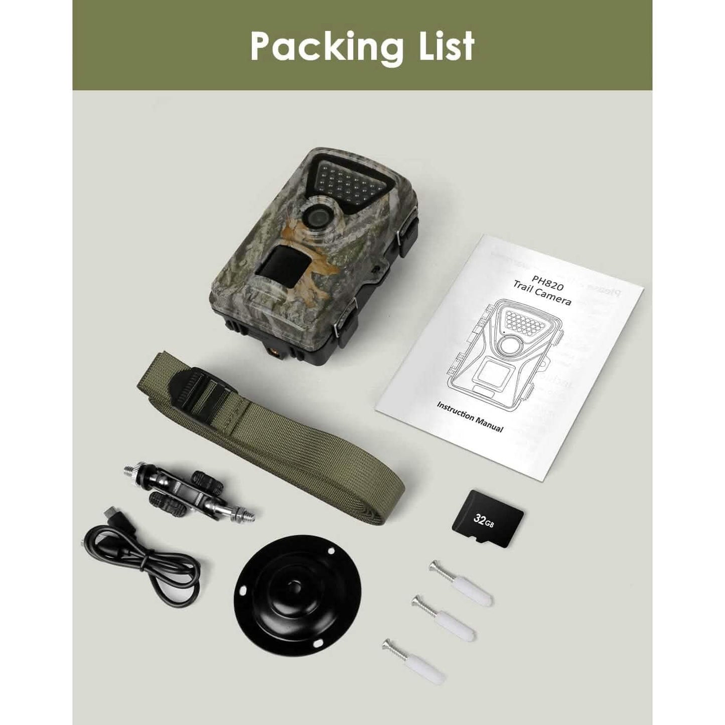 MAXDONE Trail Camera Hunting Camera Game (Refurbished)