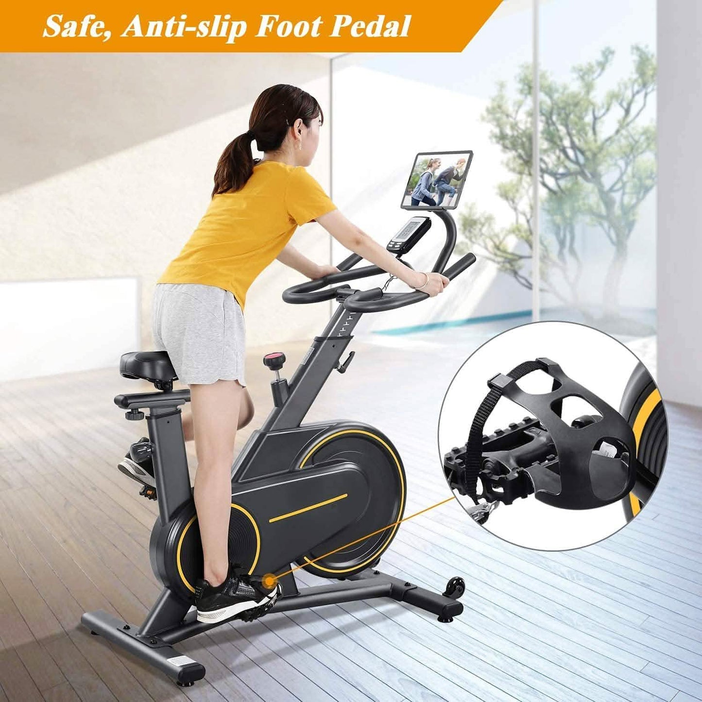 MaxKare Stationary Upright Exercise Bike