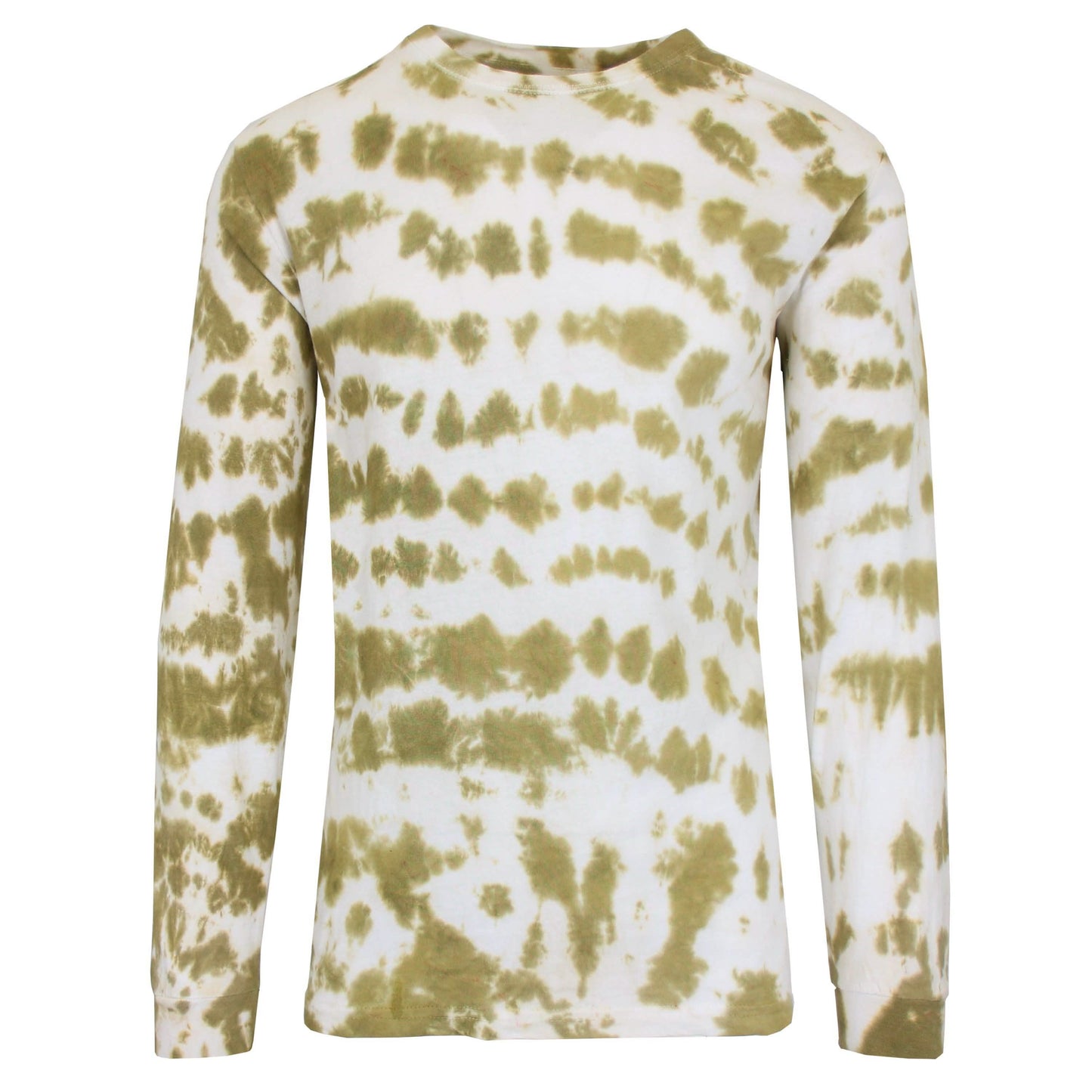 Men's Long Sleeve Tie-Dye Cotton Tee