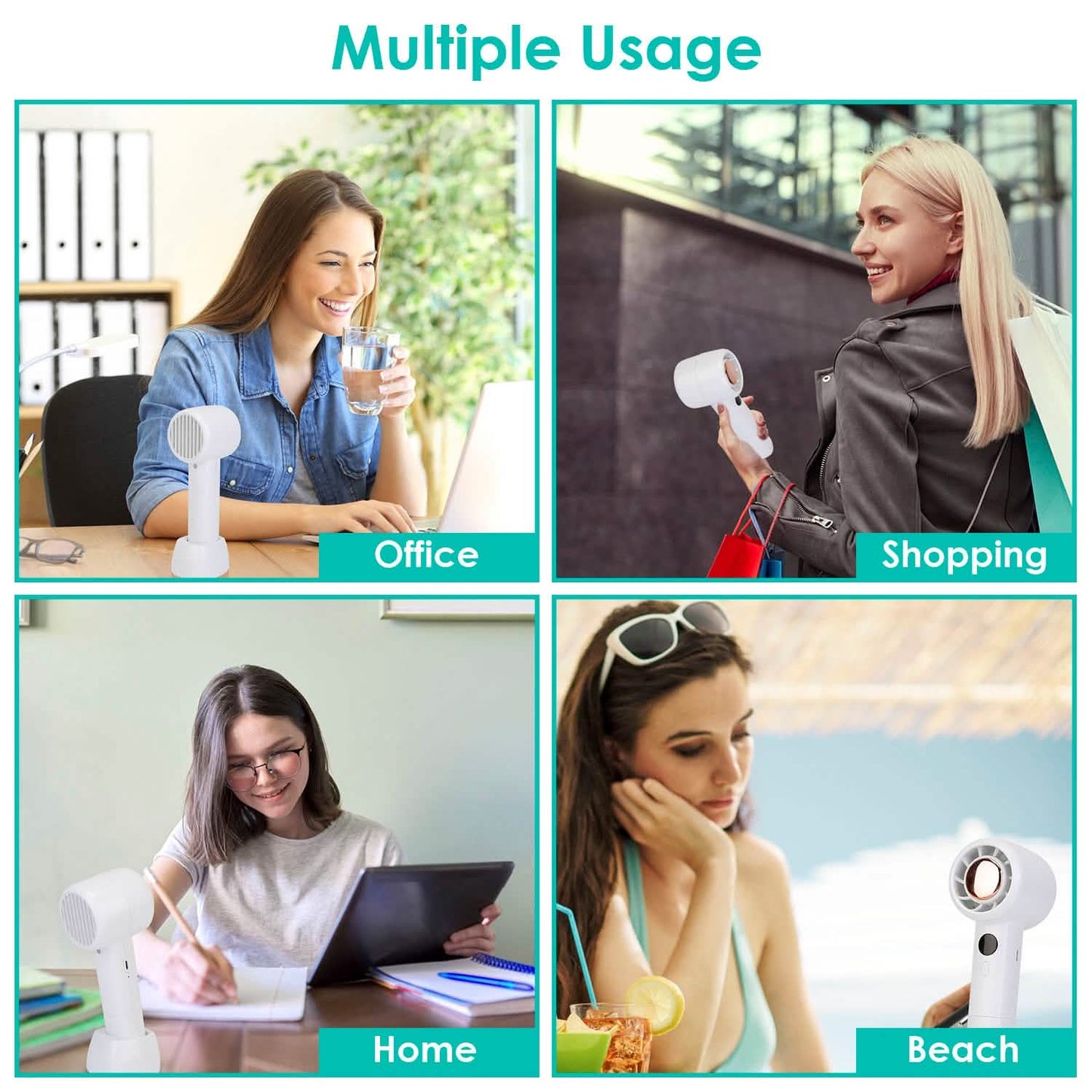 Mini Portable USB Rechargeable Handheld Cooling Fan