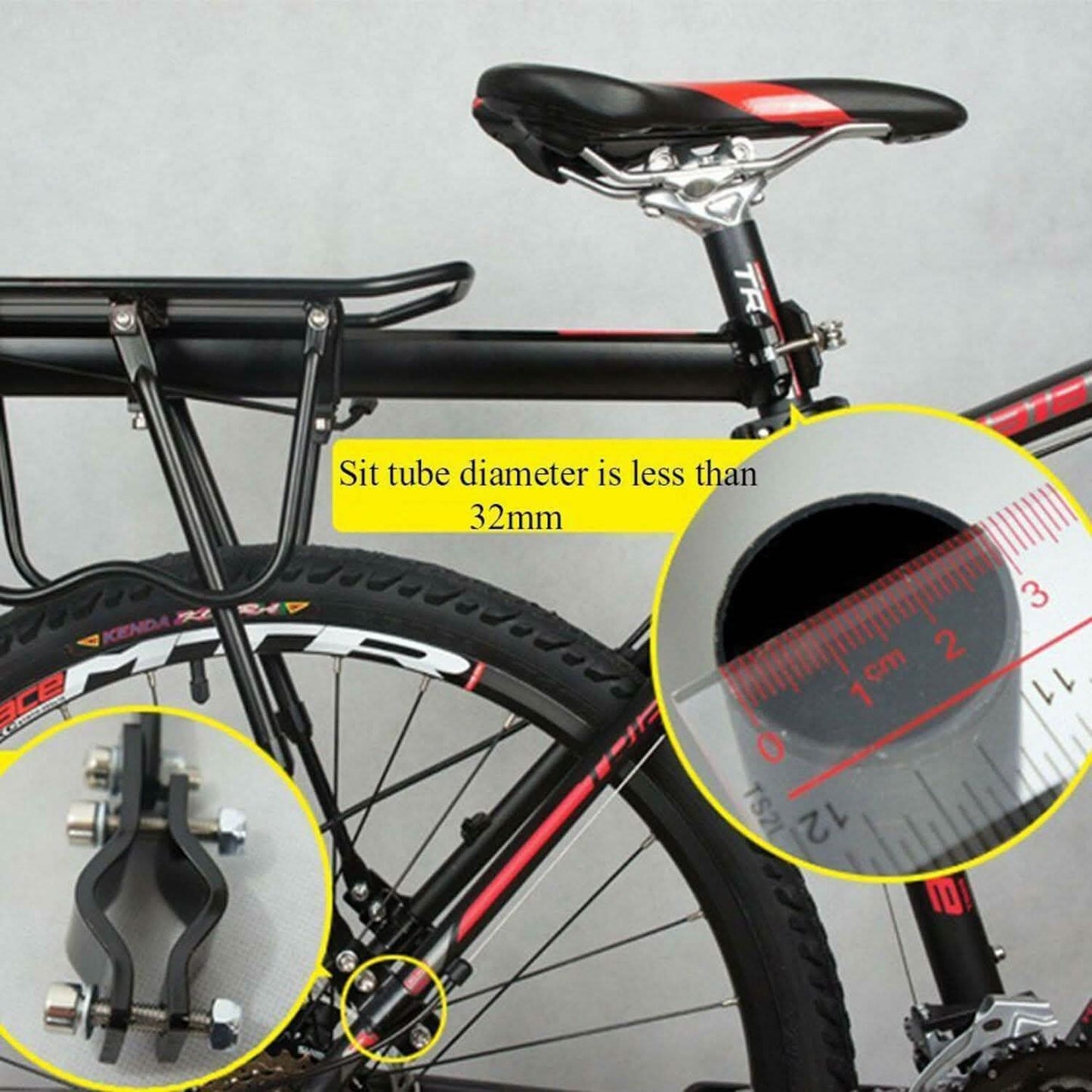 Mountain Bike Bicycle Rear Rack Seat