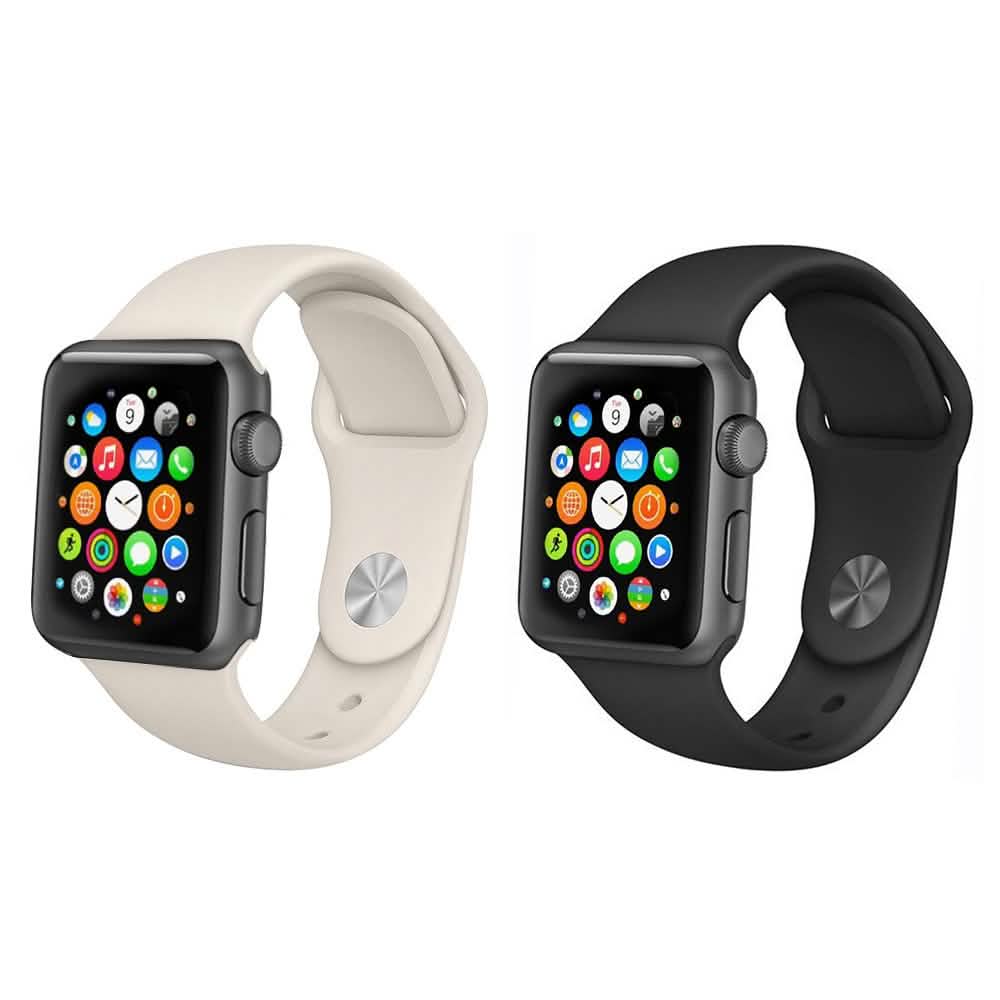 2-Pack: Silicone Apple Watch Straps