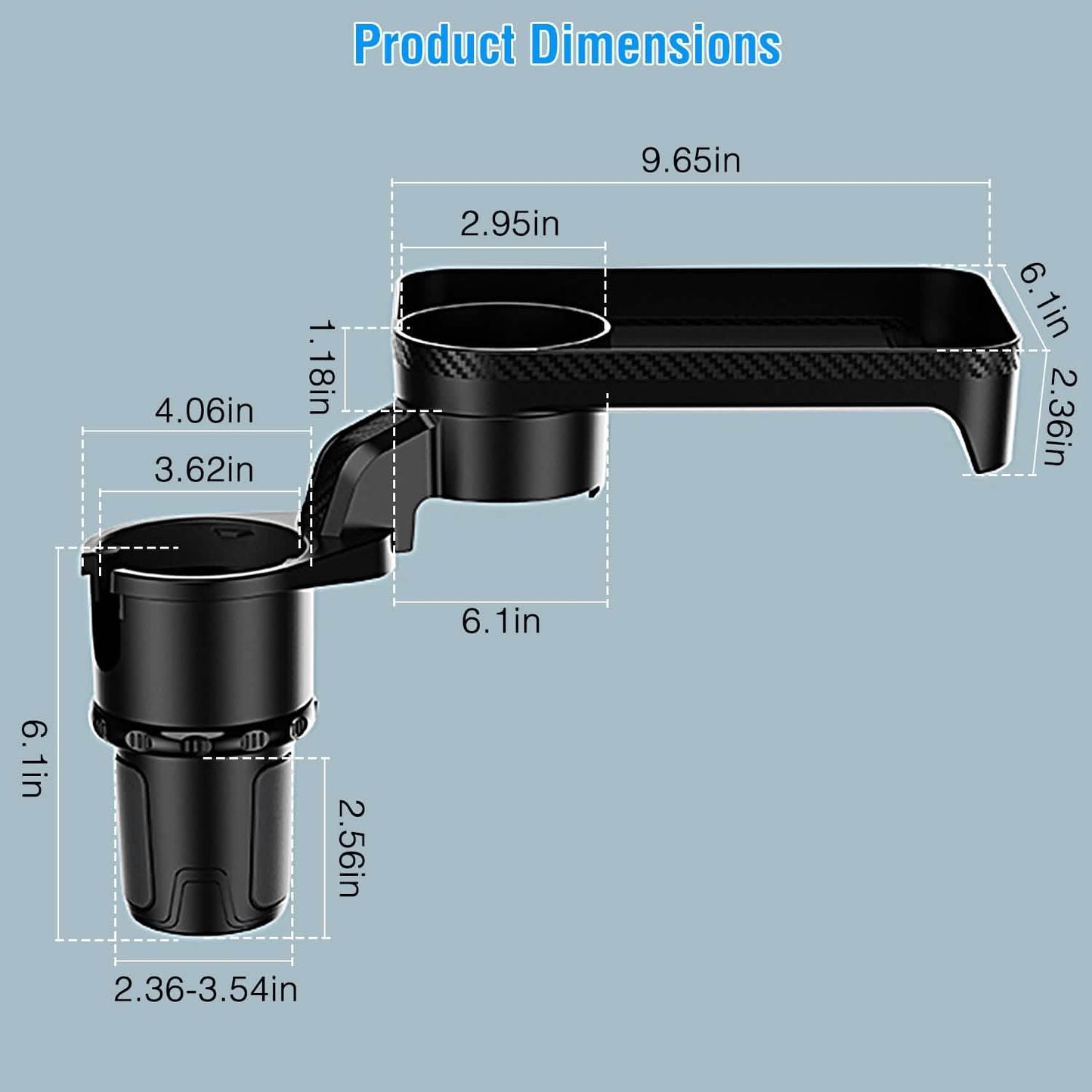 Multifunctional Water Cup Mount Stand with Detachable Tray