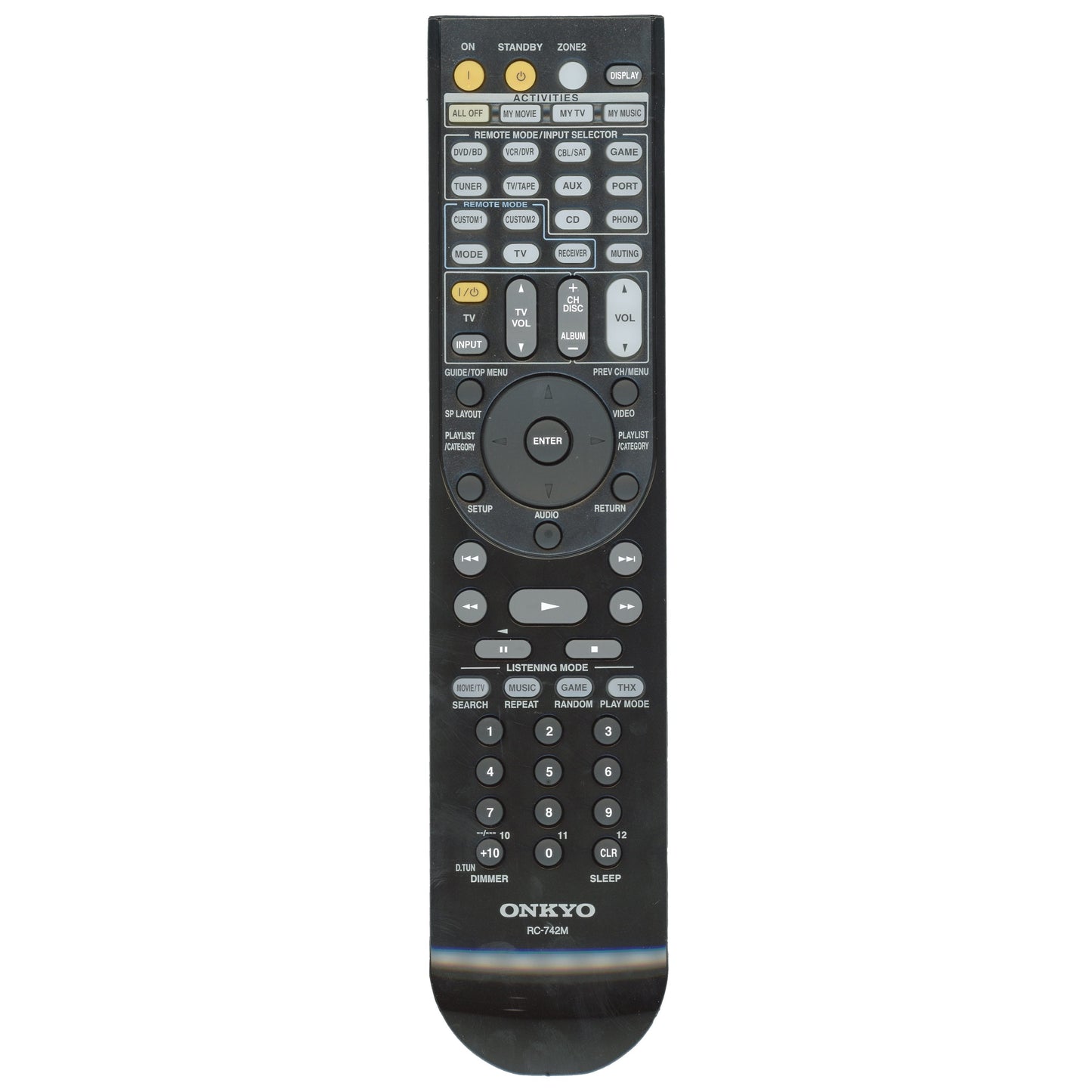 Onkyo RC742M Receiver Remote Control | RC-742M