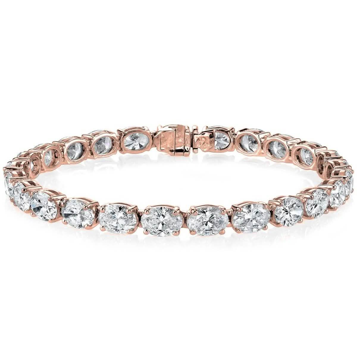 Oval Tennis Bracelets Made With Swarovski Elements