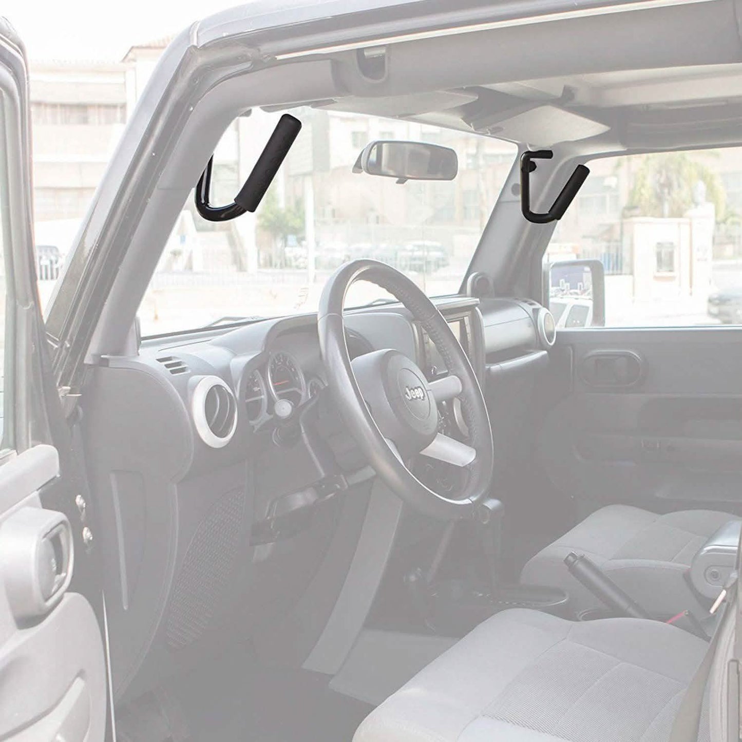OxGord® GBHD-JP01 - Front Grab Handles with Grip Roll Bar