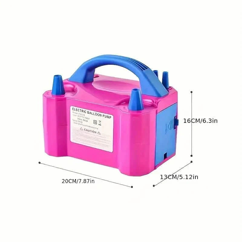 Portable Dual Nozzle Electric Air Balloon Pump and Tying Tool