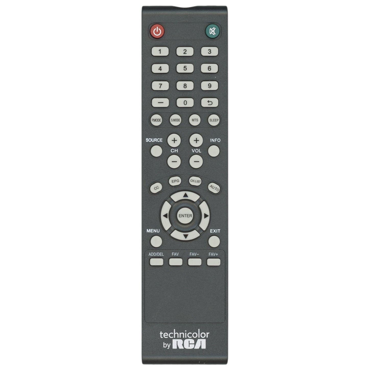 RCA TC3250ABREM Technicolor TV Remote Control