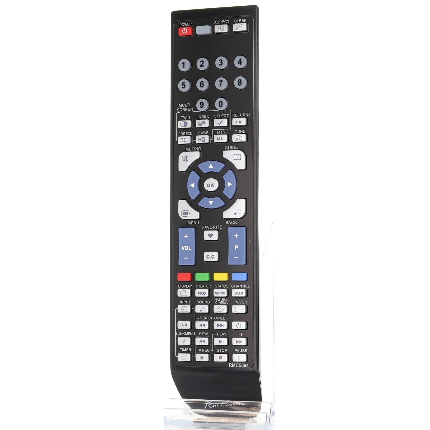 Anderic Replacement TV Remote Control for JVC RM-C322G, RM-C1200G, RM-C14G, and More - RMC5094