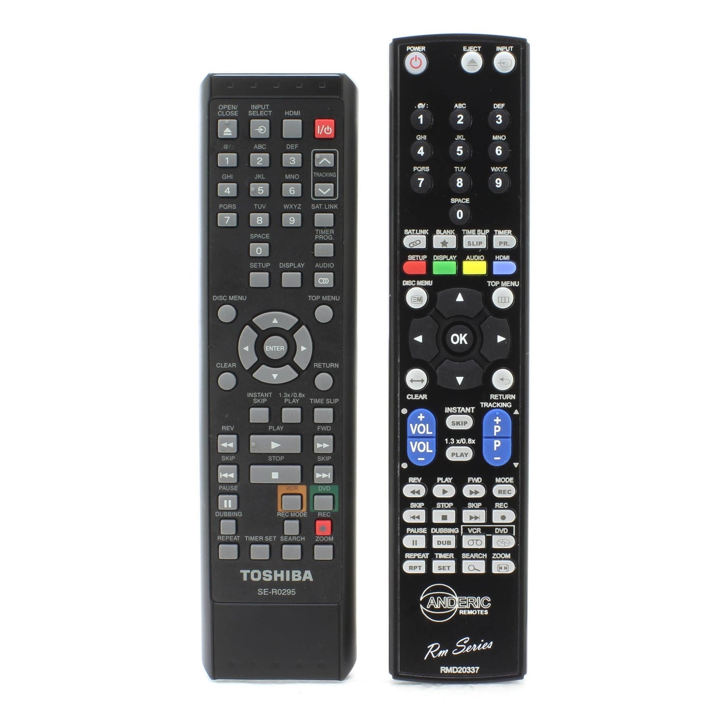 Anderic RMD20337 Replacement DVDR Remote Control for Toshiba SER0295