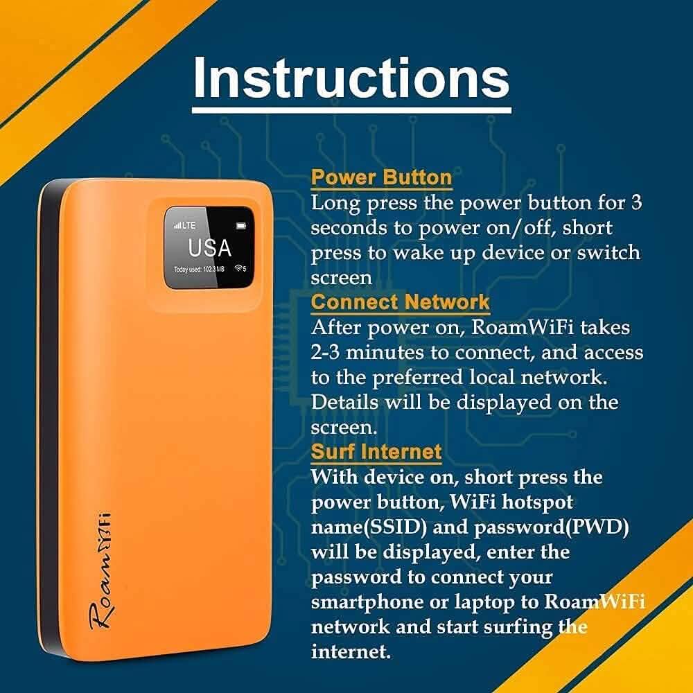RoamWiFi 4G LTE WiFi Mobile Hotspot Router (Refurbished)