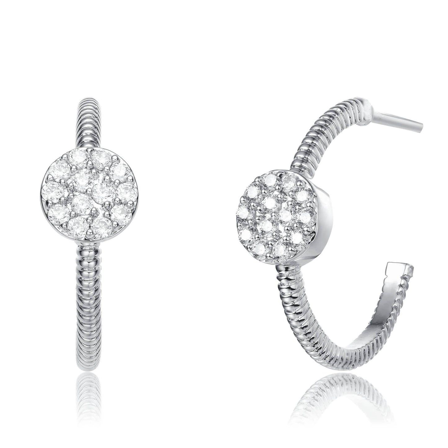Round Open Hoop Earrings
