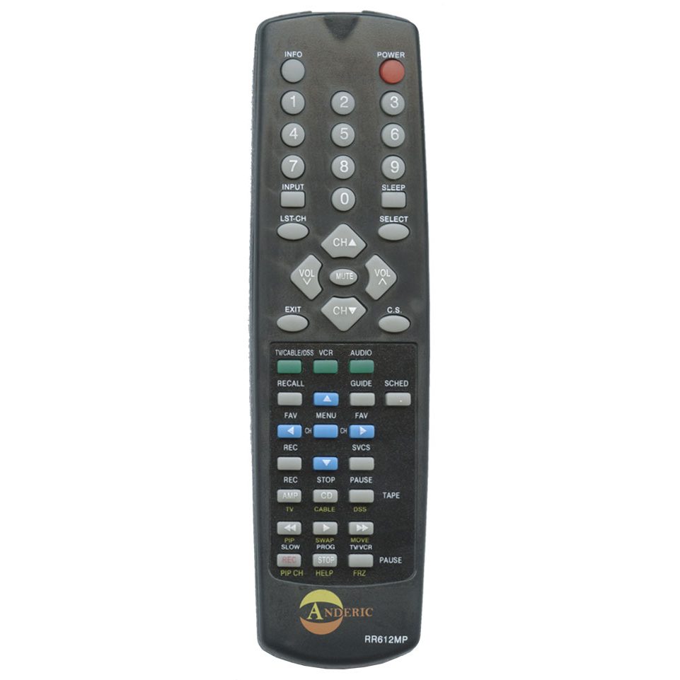 Anderic RR612MP Replacement Remote Control for Hitachi CRT TV | CLU-612MP