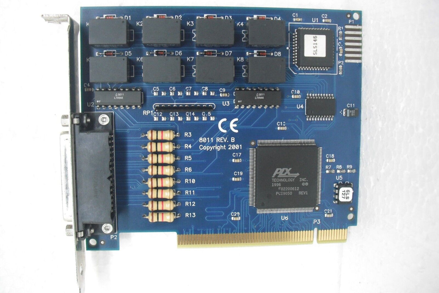 Sealevel 8011 RoHS-Compliant PCI 8 Form C Relay Output / 8 Isolated Input Digital Interface