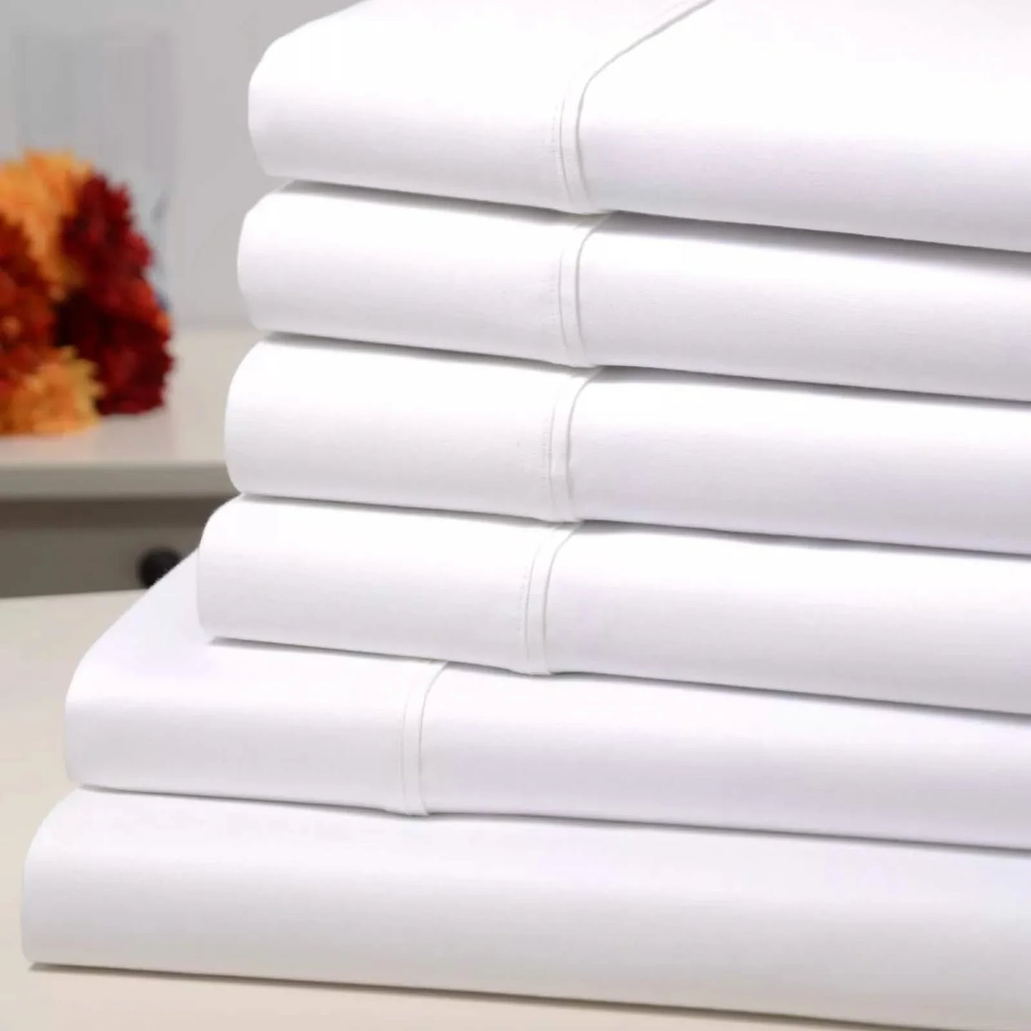 6-Piece Set: Kathy Ireland 1500 Thread Count Bamboo Cotton Sheet Set