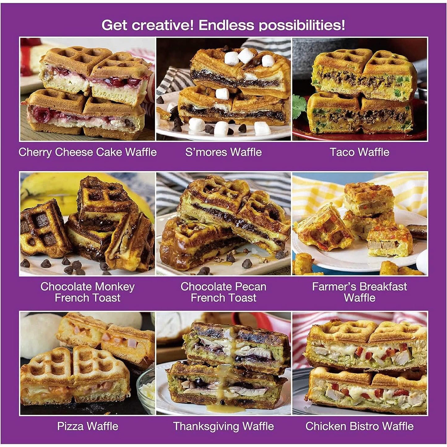 Salton Stuffed Belgian Waffle Maker