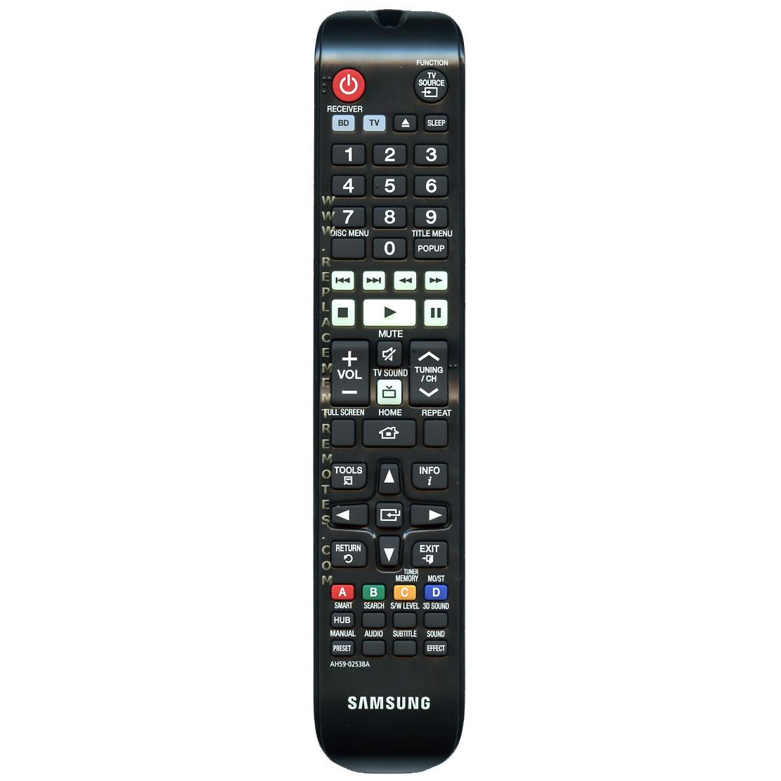 Samsung AH59-02538A Blu-ray Home Theater Remote Control - AH5902538A