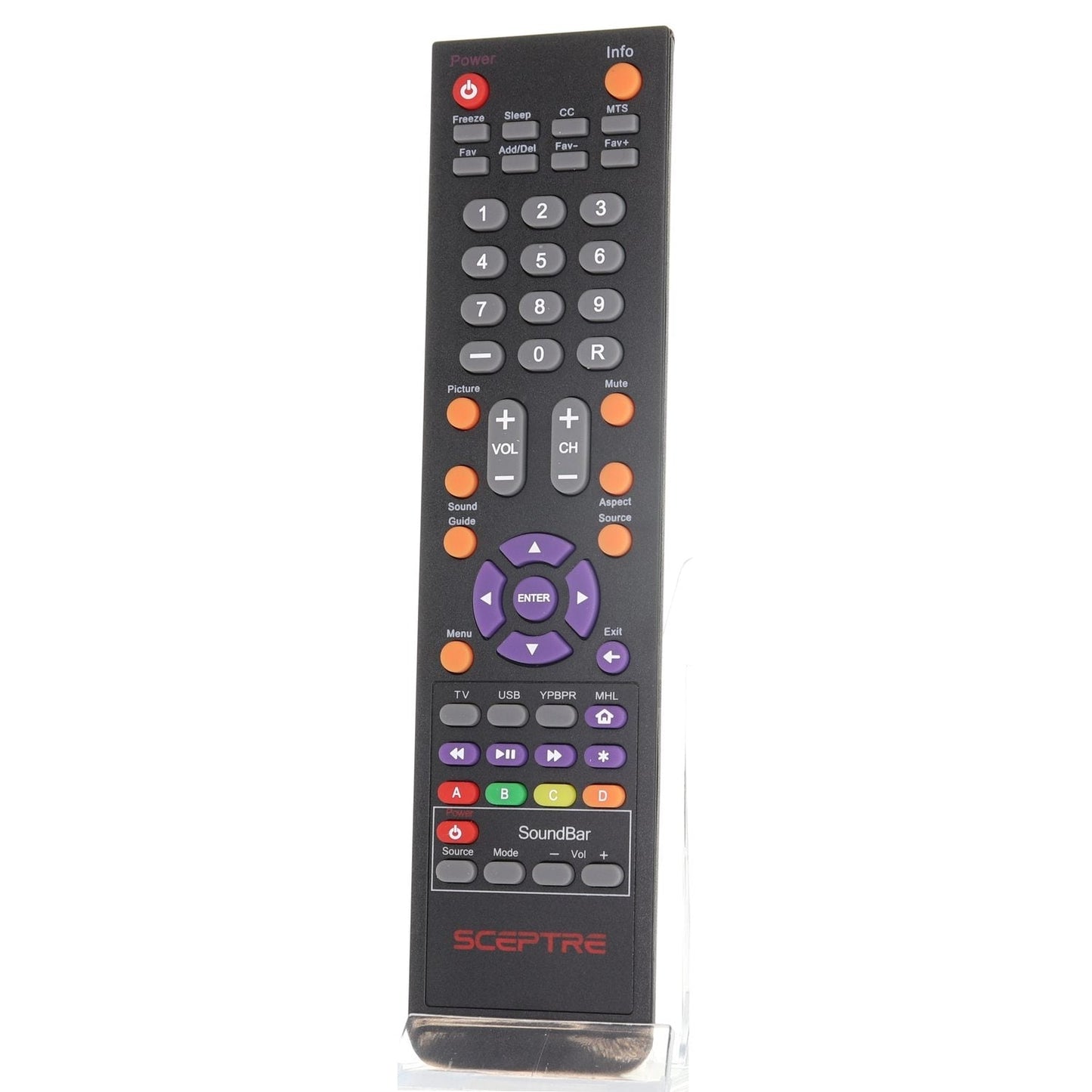 Sceptre E325BV DVD + Sound Bar Combo TV Remote Control - 142022370010C