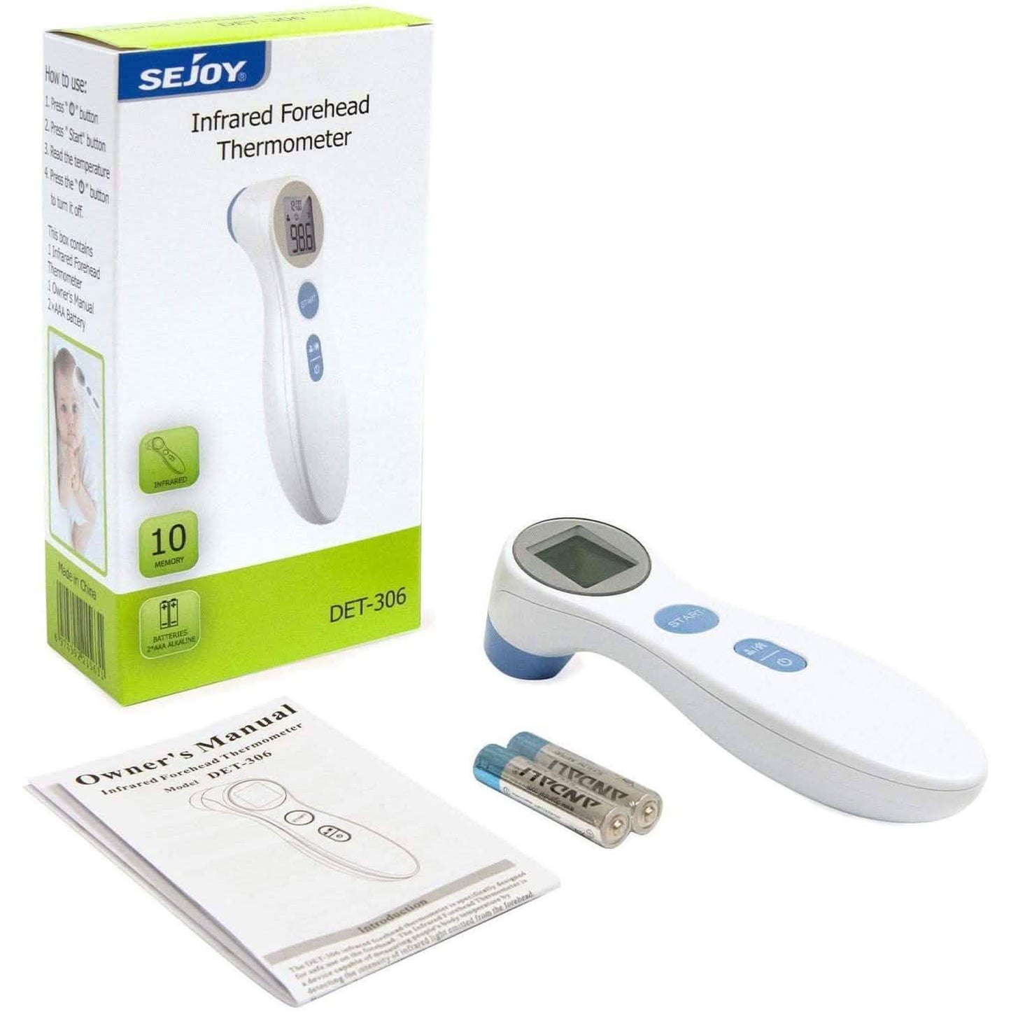 Sejoy Non-Contact Medical Infrared Forehead Thermometer for Children and Adults