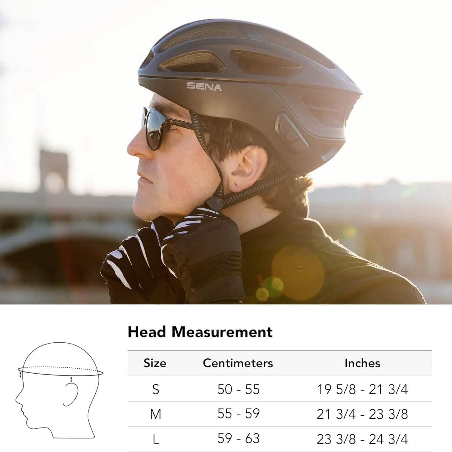 Sena R1 / R1 EVO Smart Communications Cycling Helmet (Refurbished)