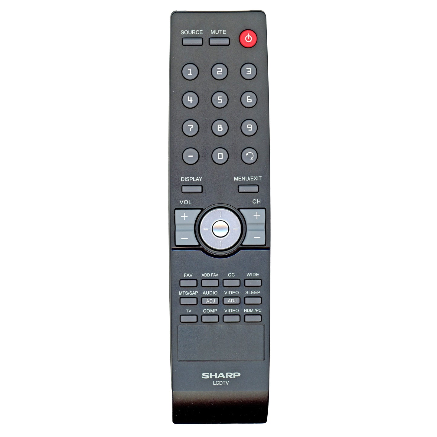 Sharp RC2443802/01 TV Remote Control - 9JR9800000004 098GRABD9NESHR