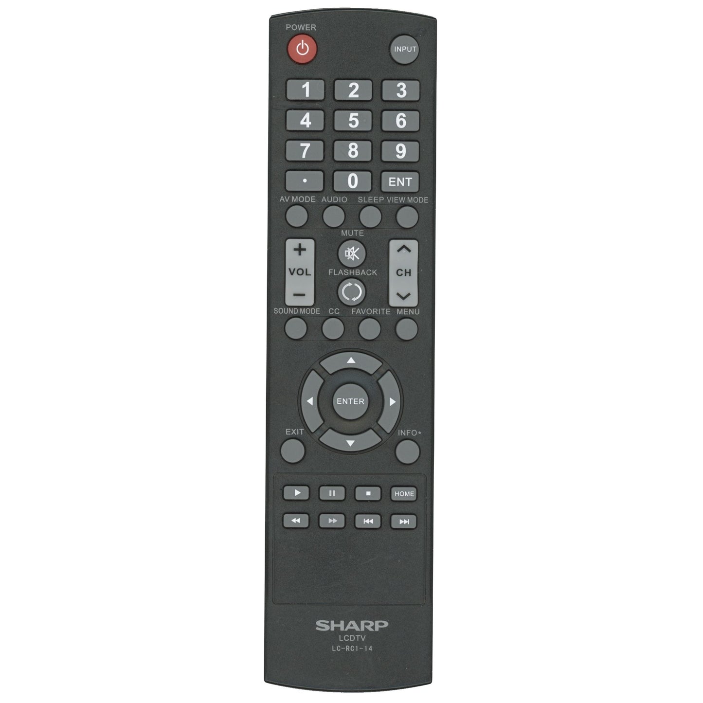Sharp LCRC114 TV Remote Control