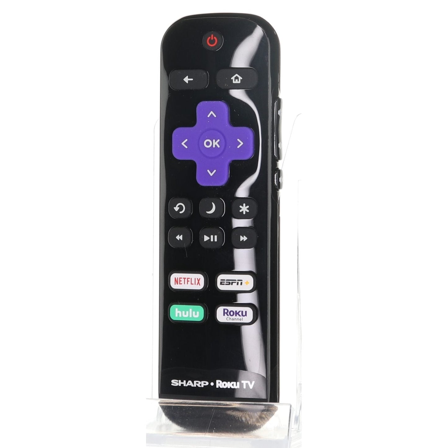 Sharp LC-RCRUDUS-21 2020 ROKU TV Remote Control | Netflix | ESPN+ | Hulu | Roku Channel - LCRCRUDUS21