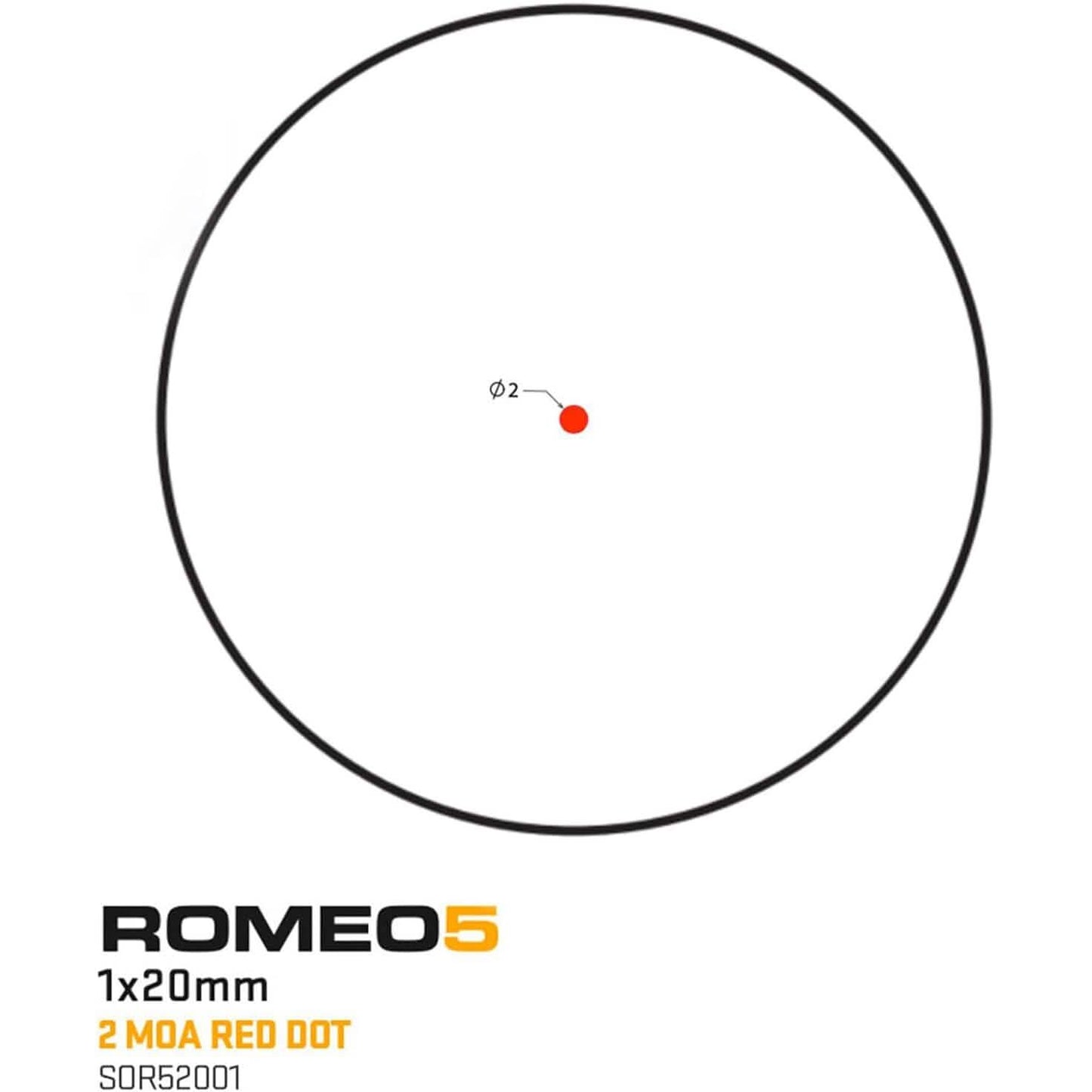 Sig Sauer Romeo5 1X20mm Tactical Hunting Shooting (Refurbished)