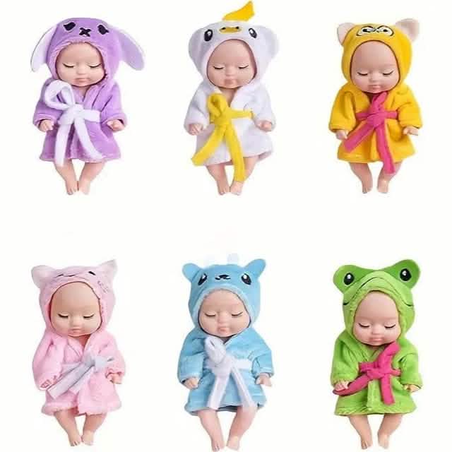 Sleep Simulative Rebirth Princess Dolls in Bathrobes