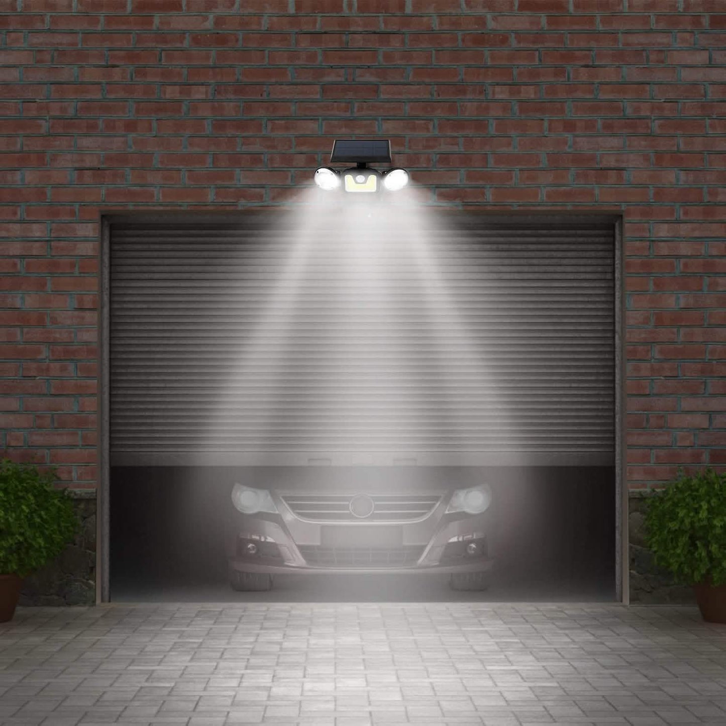 Solar Wall Light Outdoor PIR Motion Sensor LED