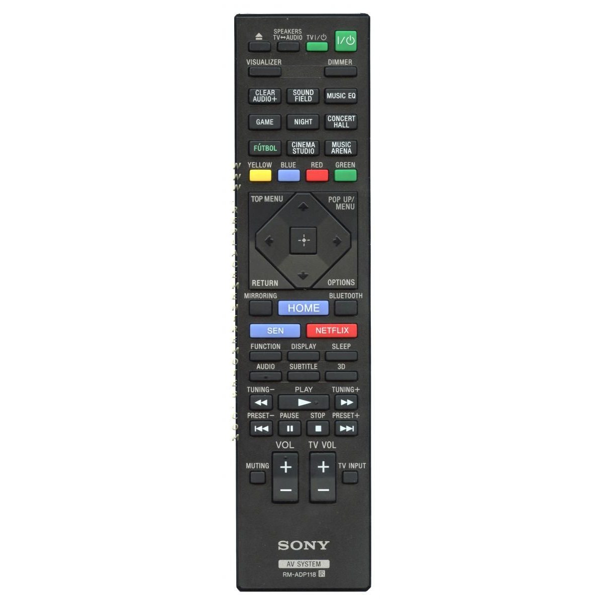Sony RM-ADP118 Home Theater Remote Control - RMADP118