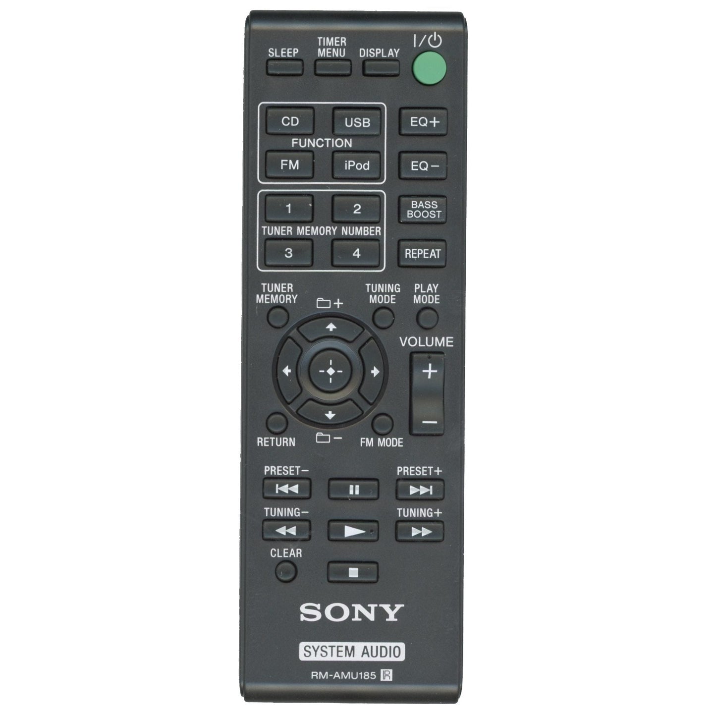 Sony RM-AMU185 Bookshelf System Audio Remote Control - A-1970-520-A