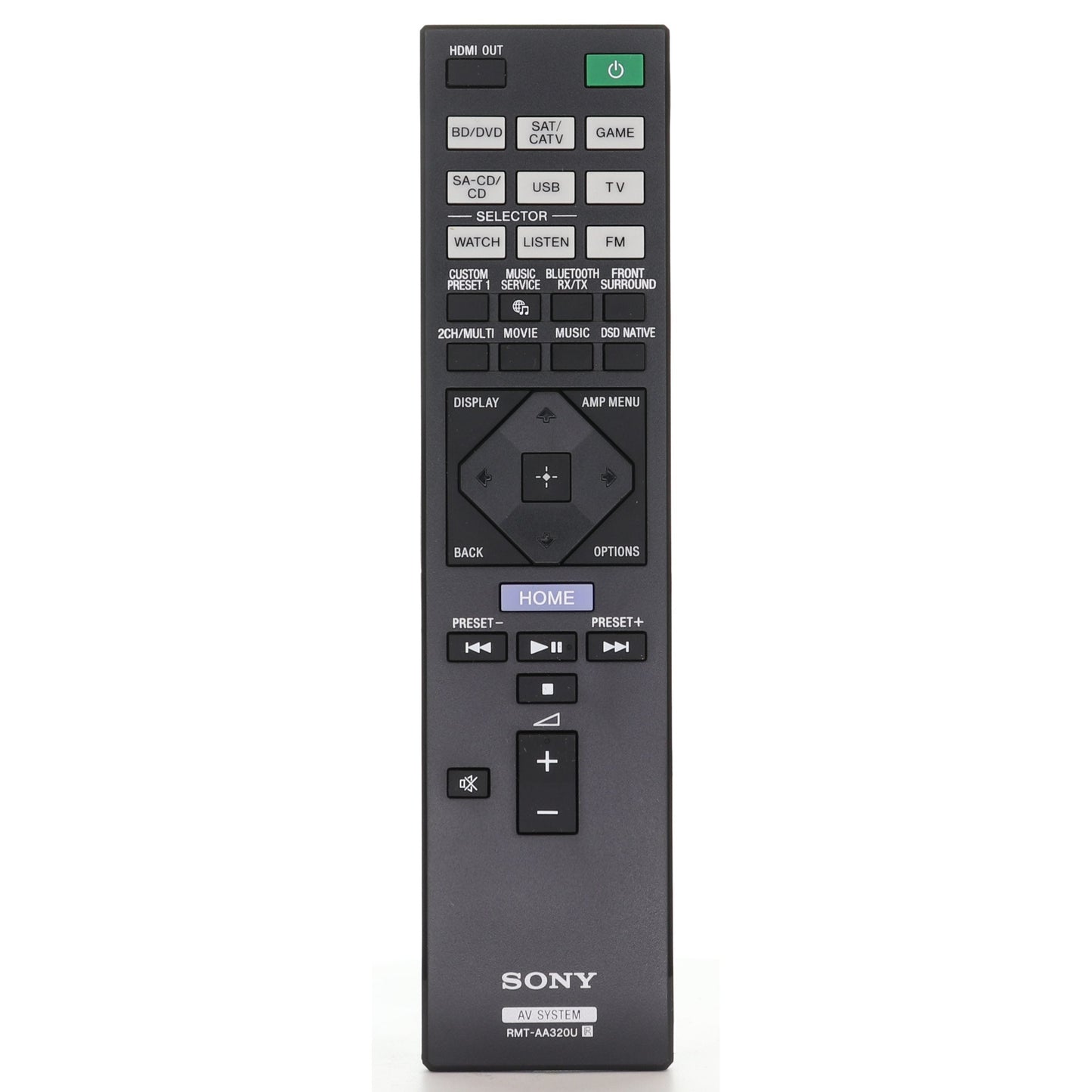 Sony RMT-AA320U A/V Receiver Remote Control | STRDN1080 - RMTAA320U